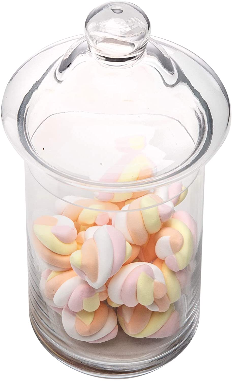 Glass Apothecary Jars with Lids Set of 3