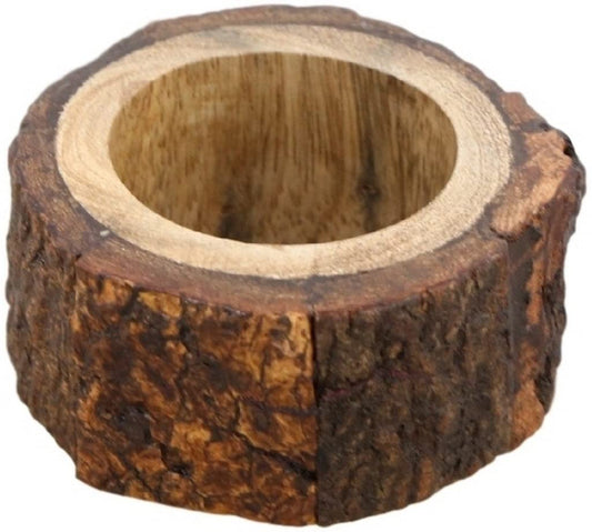 Handcrafted Wooden Napkin Rings Set of 6