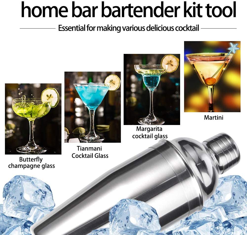 12 Pieces Cocktail Shaker Set